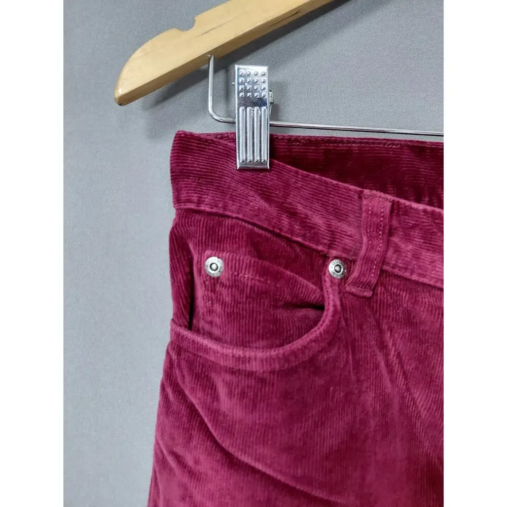Eddie Bauer Red Stretch Pants Women Size 6 Tall